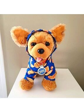 BUILD-A-BEAR Dog Stuffed Toy With Jacket & Collar Stuffed Animal #429